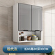 Jiuchin bag installation kitchen wall cabinet balcony storage cabinet bathroom wall storage cabinet bathroom wall-mounted wall cabinet 60 long 30 deep 80 high two doors elegant white