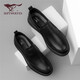 Septwolves men's shoes versatile shoes men's slip-on casual shoes men's leather shoes men's W8323068895 black 40