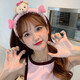 Huashen Shang Face Washing Headband Women's Cute Face Washing Headband Summer Net Red Hair Bundle Cute Plush Hairband Hairpin Autumn and Winter Headwear Bear Headband - Pink