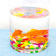 Gong Du Creative Desktop Fish Tank Ecological Round Glass Goldfish Tank Turtle Tank Mini Small Landscaping Home Aquarium Cylindrical Naked Tank Diameter 20CM Height 20CM