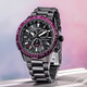 
CITIZEN photodynamic perpetual calendar artificial sapphire mirror multi-site radio wave fashion waterproof men's watch gift recommendation Red and black CB5009-55E