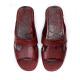 Bain Weiche und bequeme ältere Hausschuhe für Haushaltsbad Anti-Rutsch-Plastiksandalen Ein-Schlupf-Hausschuhe Dad Guangdong Ölschuhe 869 Braun 40-41 (250 mm) Einen Größe kleiner, um Aufmerksamkeit zu schenken