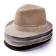 Middle-aged and elderly hat men summer top hat sun hat cool hat casual outdoor mesh summer dad breathable straw hat grey 56 cm