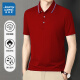 Jeanswest kurzärmeliges Polo-Hemd Sommer Feste Farbe bestickter Oberpolo-Hemd Oberpolo Kurzärmelte Top White 698 4xl (Empfohlen 170-190jin [Jin ist gleich 0,5 kg])