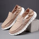 Walf ein Fuß faule Schuhe Herren Frühling und Sommer Neues atmungsaktives Regenschirmtuch Alte Peking-Stoffschuhe Männer vielseitige Freizeitschuhe Regenschirmtuch-Bege-881 39
