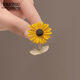 Peizhou Sunflower Corsage Brooch Women's Exquisite Design Niche Cute Suit Sweater Luxury Pin Accessories Cute Sunflower Brooch Pin