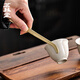 Mingqitang Brass Kung Fu Tea Tweezers Cup Washing Clips Tea Clips with Anti-Slip Silicone Tea Ceremony Six Gentlemen Tea Set Accessories Brass Striped Tea Clips + Non-Slip Silicone