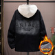 
Smooden boy jacket 15-17 years old teenager denim autumn and winter new style junior high school students plus velvet thickened cotton clothes big children 9856 black (single coat) plus velvet thickened L 105-125 Jin [Jin equals 0.5 kg]