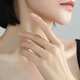 Famous brand jewelry gold ring, pure gold braided matching small ring, gift for women AFM0306, labor cost 350, pure gold ring, size 9, about 2.97 grams