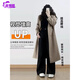 Youxiange pear-shaped body American straight jeans for women in autumn large size fat girl high waist covering her hips loose and slimming wide-leg pants Black trousers Regular 4XL large [recommended 175-190Jin [Jin equals 0.5 kg]]