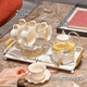 Juego de té de regalo de boda Qipai conjunto completo de regalos de boda y regalos para recién casados para recién casados y regalos para nuevas casas prácticas para amigos. Set de té de gama alta Caja de regalo de 16 piezas [848]
