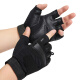 Engu ENGUE sports half-finger gloves men's autumn and winter outdoor tactical gloves fitness equipment dumbbell anti-slip gloves fingerless mountain bike riding equipment one-size-fits-all black