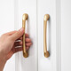 Preda golden cabinet door handle Nordic light luxury wardrobe lengthened handle Modern simple furniture drawer cabinet handle 6227C/square hole/shajin