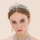 Princess Bai Qixin crystal crown tiara for female 18-year-old coming-of-age ceremony birthday goddess headband high-end bridal crown hair accessories silver crown