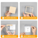 Laurie Type 86 waterproof box bathroom heater switch panel waterproof cover protective cover self-adhesive socket splash box kitchen oil-proof cover 1 pack* switch type ultra-thin white waterproof upgrade