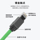 时雨（SIYUNR）工业级Profinet超六类双屏蔽网线千兆伺服EtherCAT高柔性拖链成品跳线 SY-RJ6210 双屏蔽网线 绿色 1米