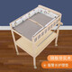 Table de couches bei happy table de soins de bébé nouveau-né pour bébé change de couches massage et touche baignable en bois massif multifonction organisation d'organisation de rangement étagère de rangement en bois massif de couches en bois + tapis de soins de la couronne