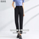 Xue Qianman suit pants for women, spring and autumn nine-point loose harem pants, high-waist slim casual pants for women