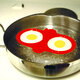 NorproSilicone Microwave Double Egg Poacher Red