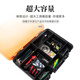 King Lure Lure Box Fishing Box Large Capacity Double Layer Multifunctional Bait Box Tool Box Large Size Lure Accessories Storage Box Vibrant Orange