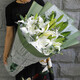 Eswina Flower Express 19-flower lily bouquet birthday gift for friends and elders nationwide delivery 19 white lily bouquet