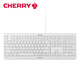 CHERRY KC1000 wired office keyboard and mouse set Desktop laptop external business mouse typing membrane keyboard and mouse set KC1000 keyboard [white] Plug and play