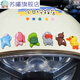 Diamond Electric Vehicle Decoration Small Ornaments Mini Girls Battery Vehicle Accessories Motorcycle Rearview Mirror Car Interior Decorations Spongebob Family Five Pack + Seamless Adhesive