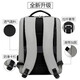 Double Star Computer Bag Men's Backpack 17.3-inch Gaming Laptop Backpack Junior High School College Students School Bag Business Black [Can be able to accommodate 17.3-inch]