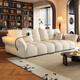 Paschaman -Stofffunktion Sofa moderne einfache kleine Wohnung Wohnzimmer Creme Chenille 3,44 Meter 7027Zf