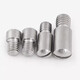Eiern 304 Edelstahl One-form-Außengewinde zylindrischer Stift Rilling Positioning Pin GB831 Headless Step Screw 4*8*M3*4 [4 Stücke]