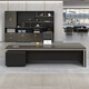 Shuxuan (SHUXUAN) boss desk office desk manager desk boss desk simple modern office furniture boss office desk and chair combination right side cabinet 3.0 meters boss desk + boss chair + 8-door bookcase