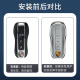 Genchuang Adecuado para Porsche Key Shell Paramela Energy Cayenne 911 Hebilla Macan Cadena 718 Taycan Set Aluminium Aluming [A Burdeos Red] + Hebilla de cuero con todo incluido Protección inclusiva