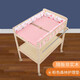 Table de couches bei happy table de soins de bébé nouveau-né pour bébé change de couches massage et touche baignable en bois massif multifonction organisation d'organisation de rangement étagère de rangement en bois massif de couches en bois + tapis de soins de la couronne