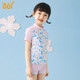 361 Children's Swimsuit Women's Summer Split Printed Cute Swimsuit for Children and Girls Hot Spring Two-piece Swimsuit