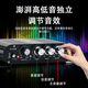 LDZS new high-power mini small hifi amplifier home fever high-fidelity 2.1 channel 12V automotive amplifier ST838 black (with 12V adapter)