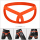 Tanga masculina sexy tanga doble tanga ropa interior dz06 naranja 2xl