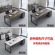 Shuxuan boss desk and chair package combination desk simple modern manager desk panel supervisor desk Chinese style president desk office furniture single executive desk 2.0 meters boss desk + boss chair + six door bookcase left side cabinet