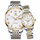 Relojes de pareja certificados suizos de Olevs (Olevs), un par de relojes mecánicos totalmente automáticos, tendencias impermeables y luminosas, los diez mejores relojes famosos, relojes de hombres y mujeres, letras libres de Olevs6630 para parejas,