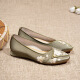 Yonghechun Komfortable Keilgestickte Schuhe elegante Mode-Frauenschuhe Anti-Rutsch alte Peking-Stoffschuhe Hanfu Mom Schuhe Cheongsam Frauen-Single-Schuhe C723-81-June Green 38 Standardnummer