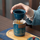 Bo Na Ling Kung Fu Tea Set Simple Portable Ceramic Quick Cup Kung Fu Business Souvenir Dragon Boat Festival Gift Tea Set Blue Gift Box