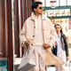 Mr. Cloth zipper half high neck thickened cotton spring and autumn sweatshirt men's new long-sleeved T-shirt European and American style BT12176 Ivory white M (170)