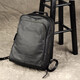 Echter Leder -Männer -Rucksack mit Kopfschicht Cowide Travel Rucksack Modetrendy Schoolbag Koreanische Version Business Computertasche Schwarz