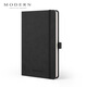 MODERN商务A5笔记本子皮面高档记事本带笔 创意手帐本 时尚会议笔记本子定制文具公司礼品企业刻字 典雅黑