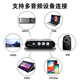 LDZS new high-power mini small hifi amplifier home fever high-fidelity 2.1 channel 12V automotive amplifier ST838 black (with 12V adapter)