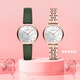 
Emporio Armani watch women, classic small green watch fashionable casual quartz watch, gift for girlfriend on Valentine's Day, small green watch belt AR11150 [small quantity arrives]