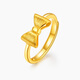 Xie Ruilin (TSL) gold ring open women's wedding bow solid gold ring YM678 about 3.15 grams