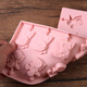 Gadat handmade stick mold cartoon homemade cheese stick autumn pear cream DIY material Sydney model cartoon silicone chocolate 12-hole bear head cat claw + bag and silk tie [with lid]