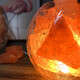 Light luxury high-end Himalayan crystal salt lamp, creative decorative table lamp, Himalayan crystal salt romantic bedside lamp, moon night light, bedroom button dimming model