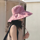 MANQI MEIYA VINYL SONNE SONNE HAT SONNE HAT Frauen Sommergesicht Deckung Sonnenhut UV Fisherman Hut Chinesisches Valentinstag Geschenk Schwarz gleich Größe