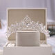 Crown tiara 18 adult gift internet celebrity birthday fairy princess crystal crown bridal tiara high-end new style SN4559 26 styles - silver simple decoration